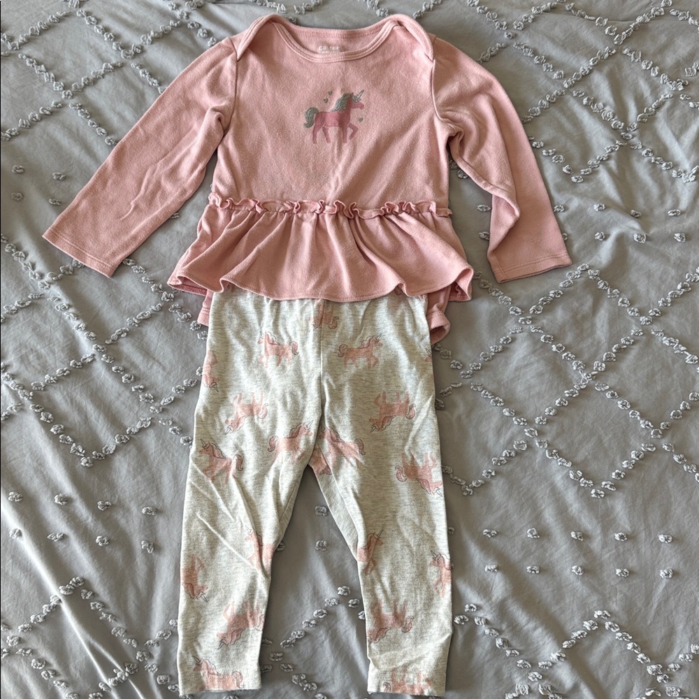 Carter's Pink Unicorn Kids Matching Set